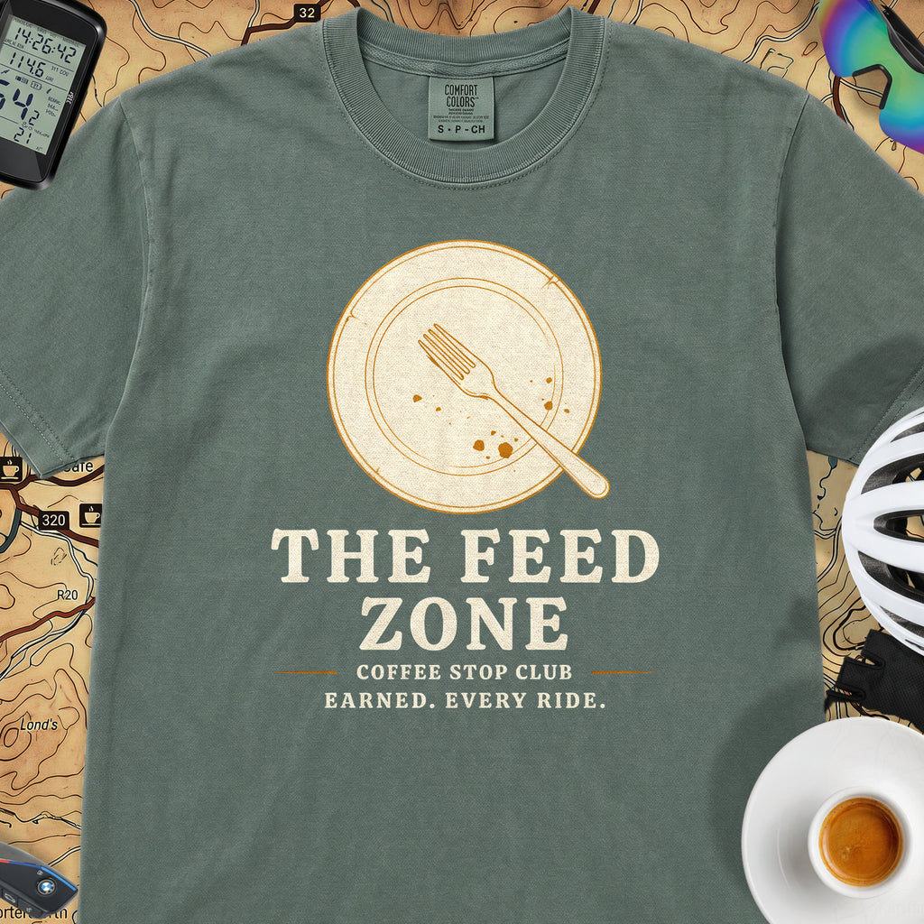 The Feed Zone Cycling T-Shirt — Blue Spruce
