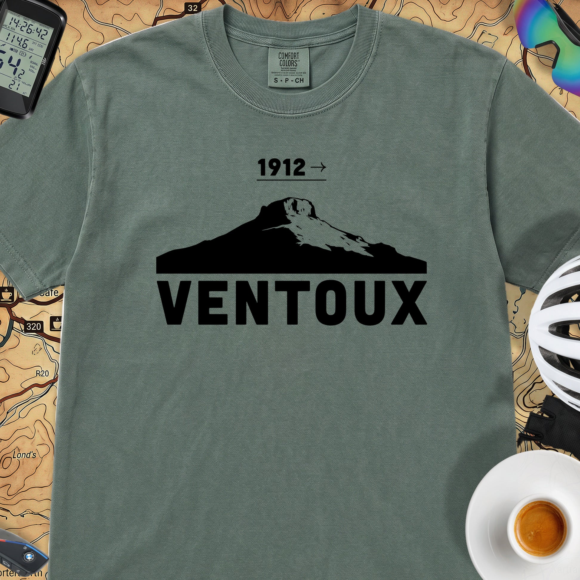 Ventoux 1912 Tour T‑Shirt — Blue Spruce