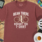 Bean There Cycling T-Shirt — Brick