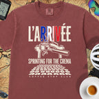 L'Arrivée TdF Cycling T-Shirt — Brick