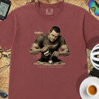 Espresso Stop Cycling T-Shirt — Brick
