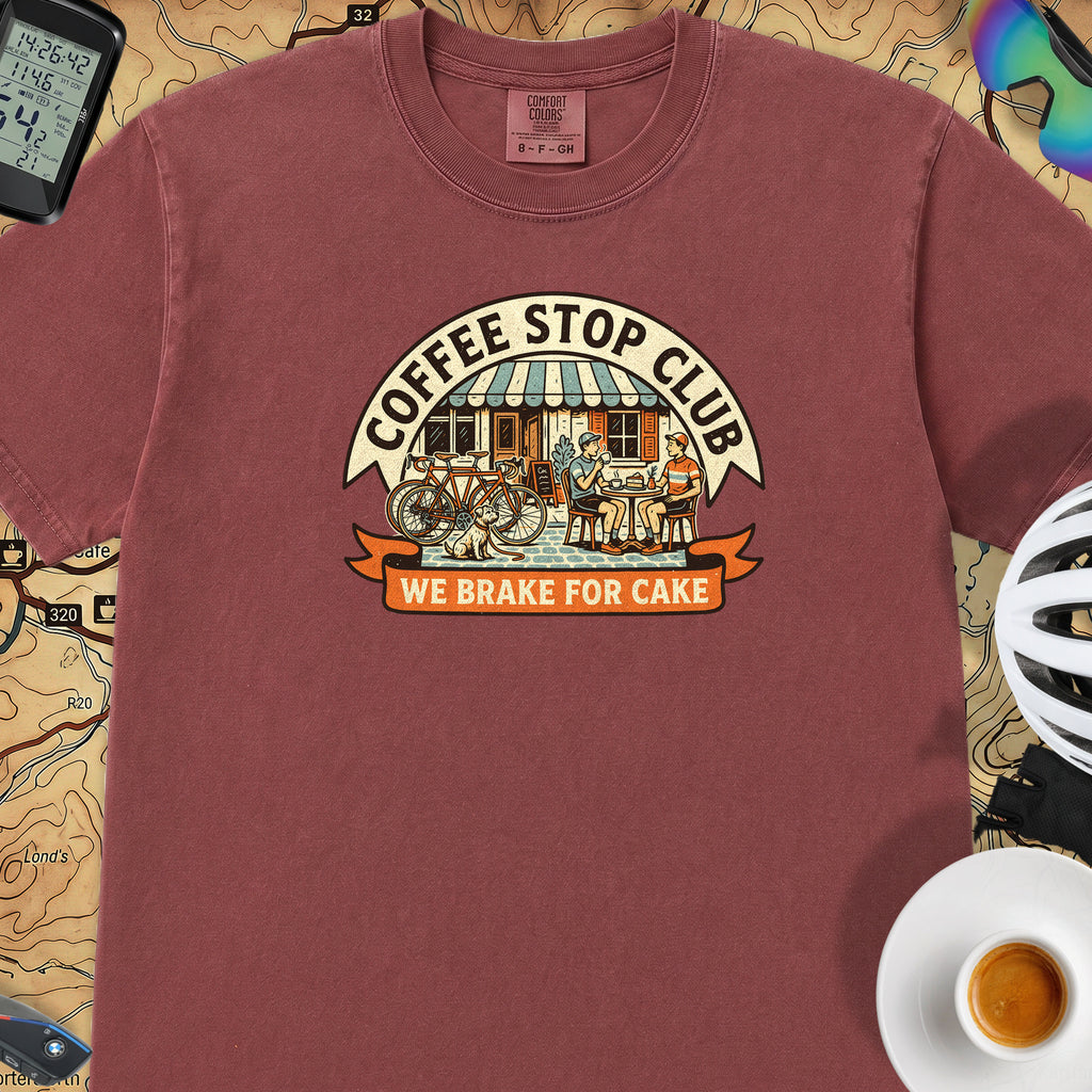 We Brake For Cake T-Shirt — Brick