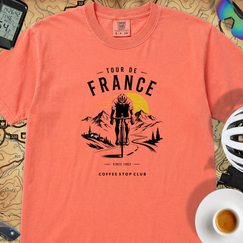 Tour de France Club T-Shirt — Bright Salmon