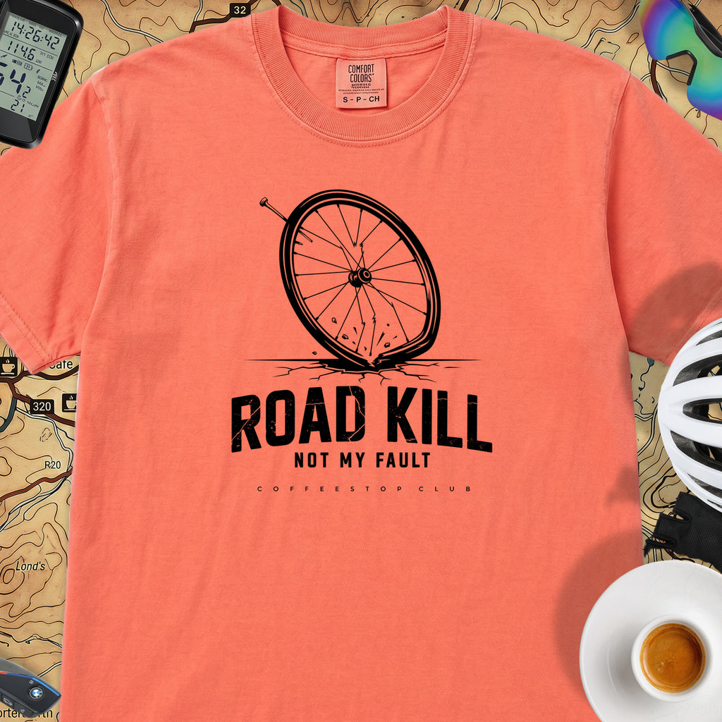 Road Kill T‑Shirt — Bright Salmon