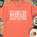 It's Not The Bike T‑Shirt — Bright Salmon