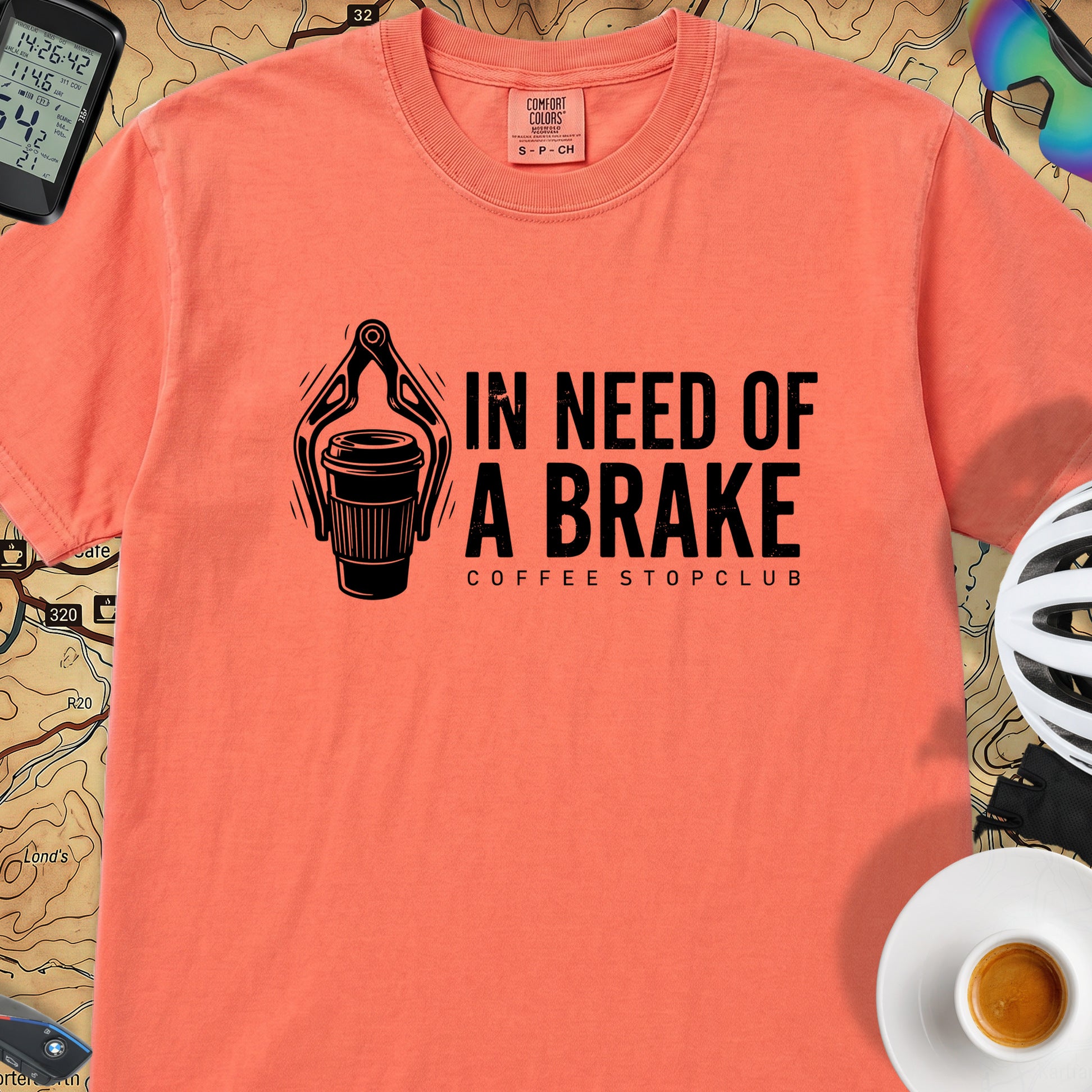 Need of a Break T‑Shirt — Bright Salmon
