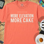 More Elevation More Cake T‑Shirt — Bright Salmon