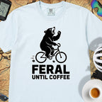 Feral Until Coffee T-Shirt — Chambray