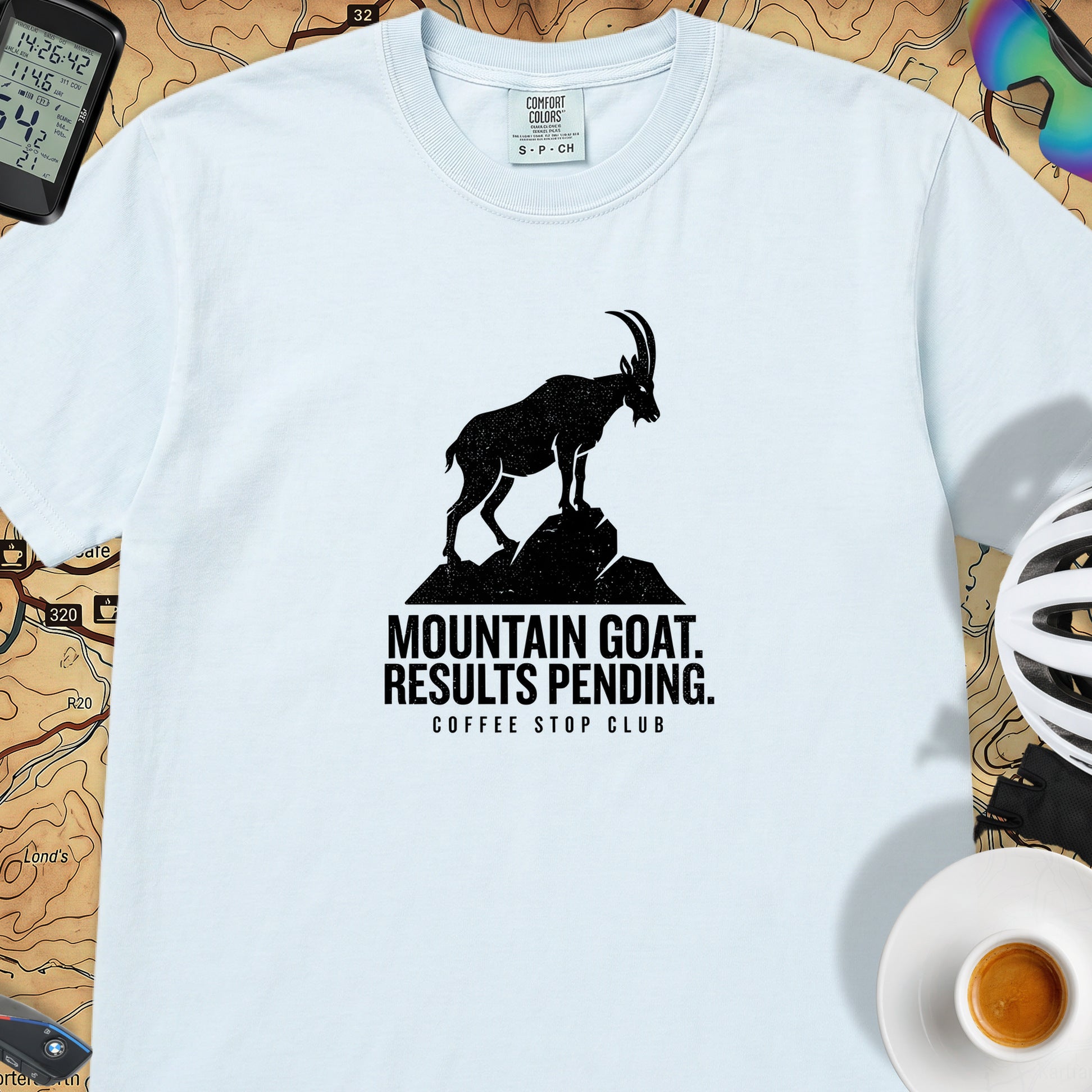 Mountain Goat Cycling T-Shirt — Chambray