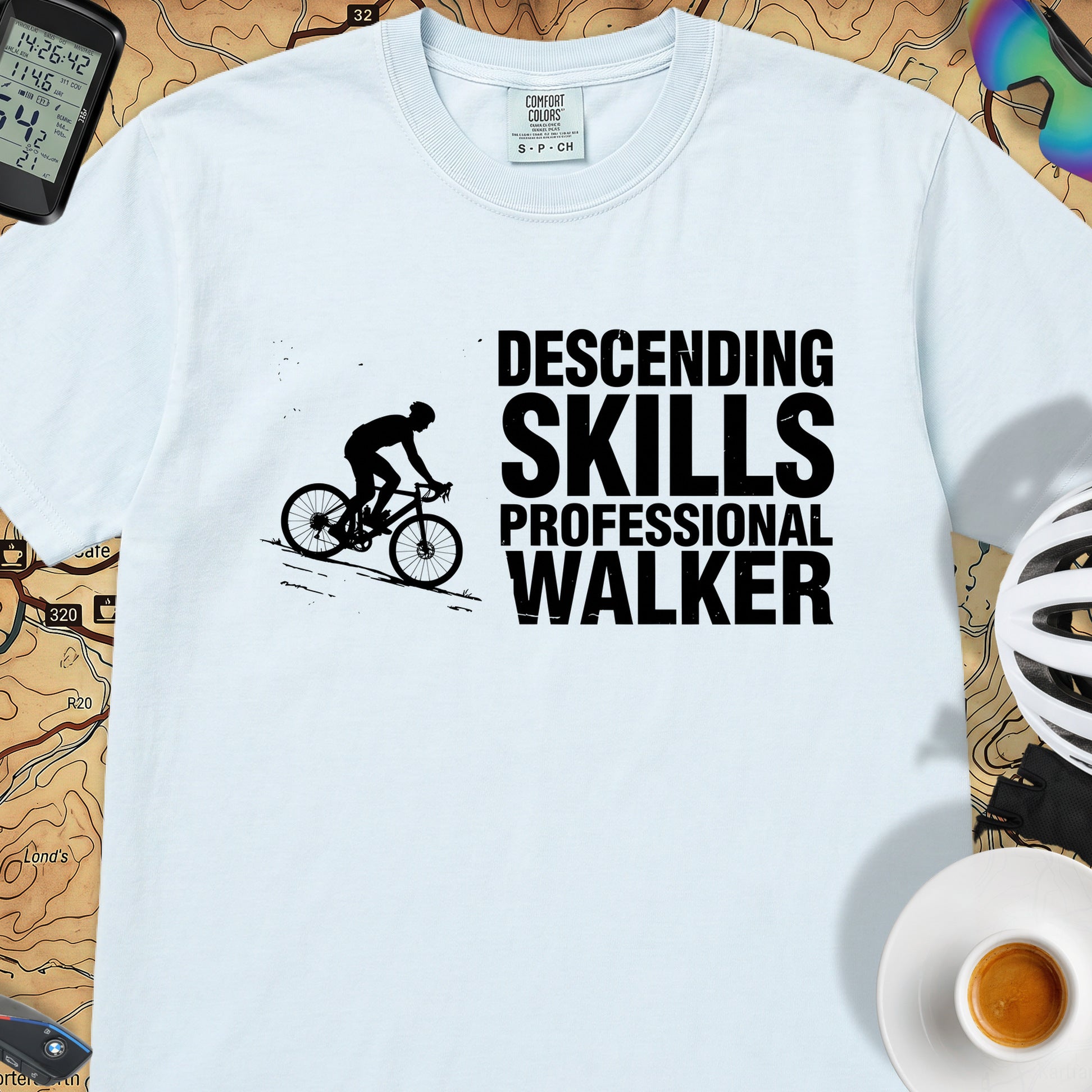 Descending Skills T-Shirt — Chambray