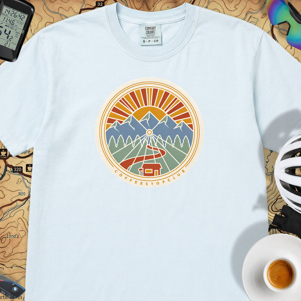Wheel Base Cycling T-Shirt — Chambray