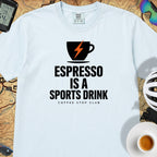 Espresso Is A Sports Drink Cycling T-Shirt — Chambray