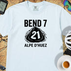 Bend 7 Alpe d'Huez Cyclist T-Shirt — Chambray