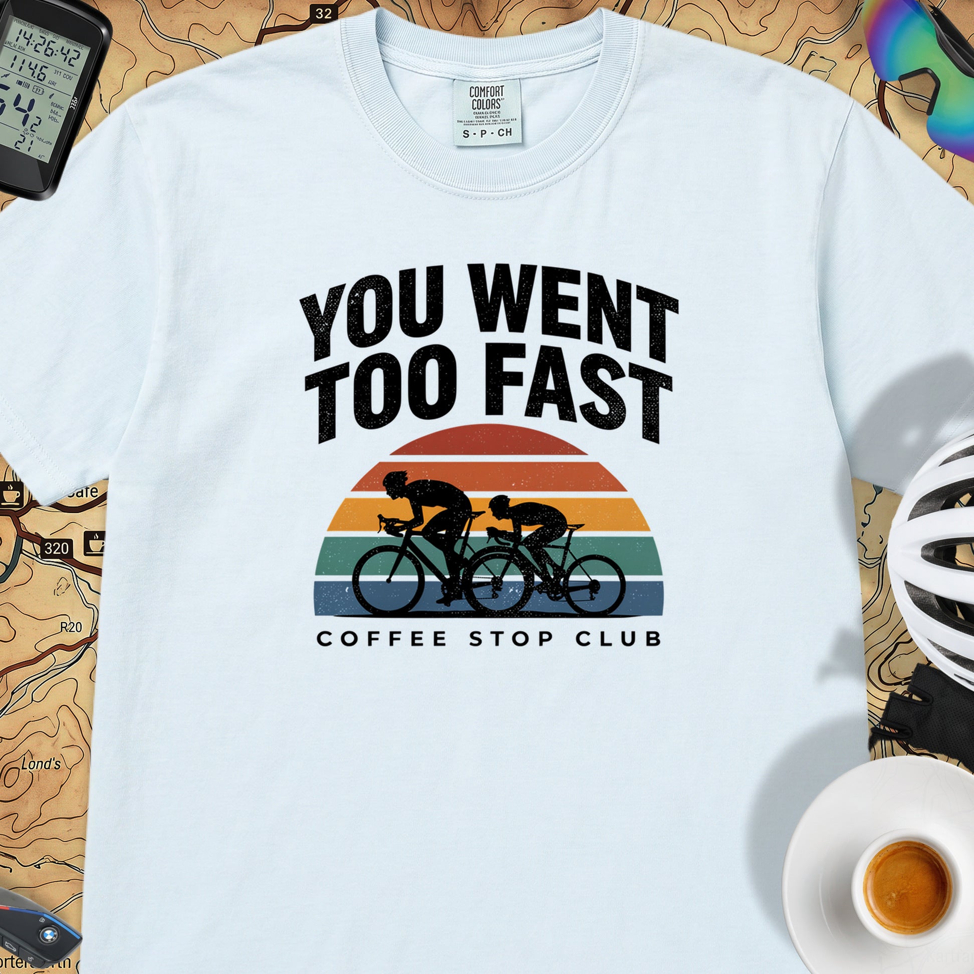 You Went Too Fast Cycling T-Shirt — Chambray