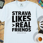 Strava Likes Friends T-Shirt — Chambray