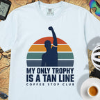 Tan Line Trophy Cycling T-Shirt — Chambray