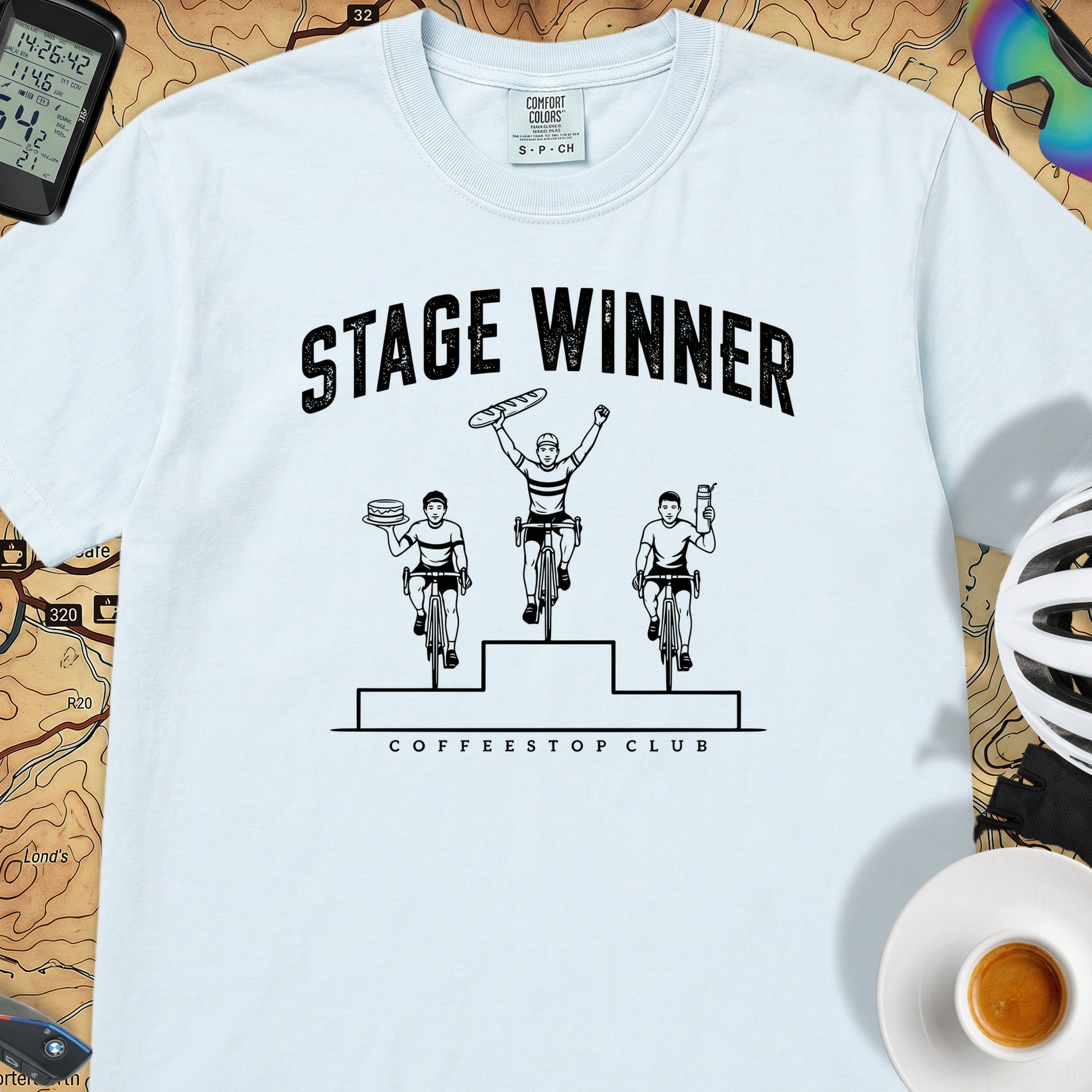 Stage Winner Cycling T-Shirt — Chambray