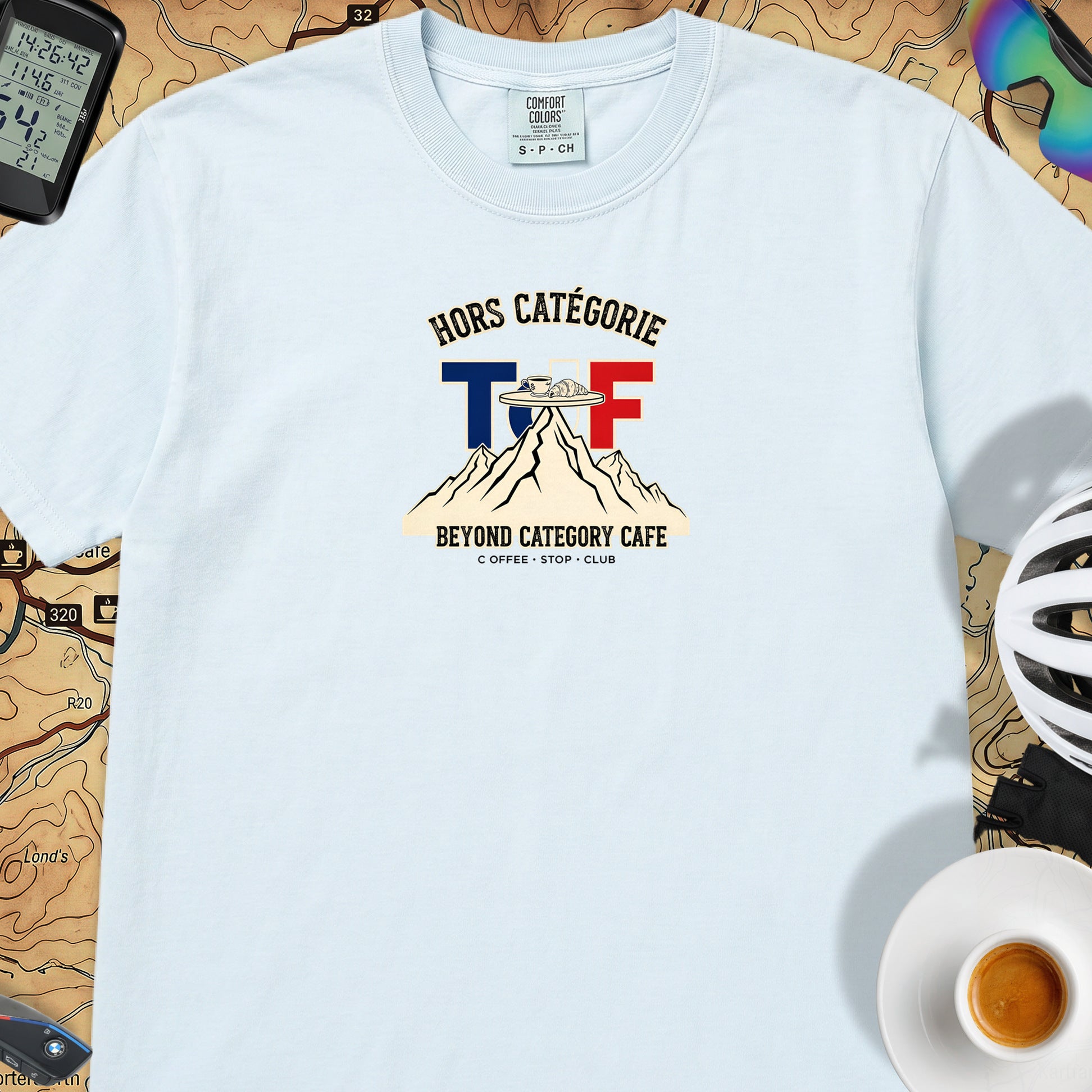Hors Catégorie TdF Cycling T-Shirt — Chambray