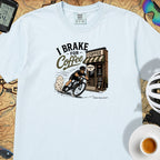 I Brake For Coffee T-Shirt — Chambray