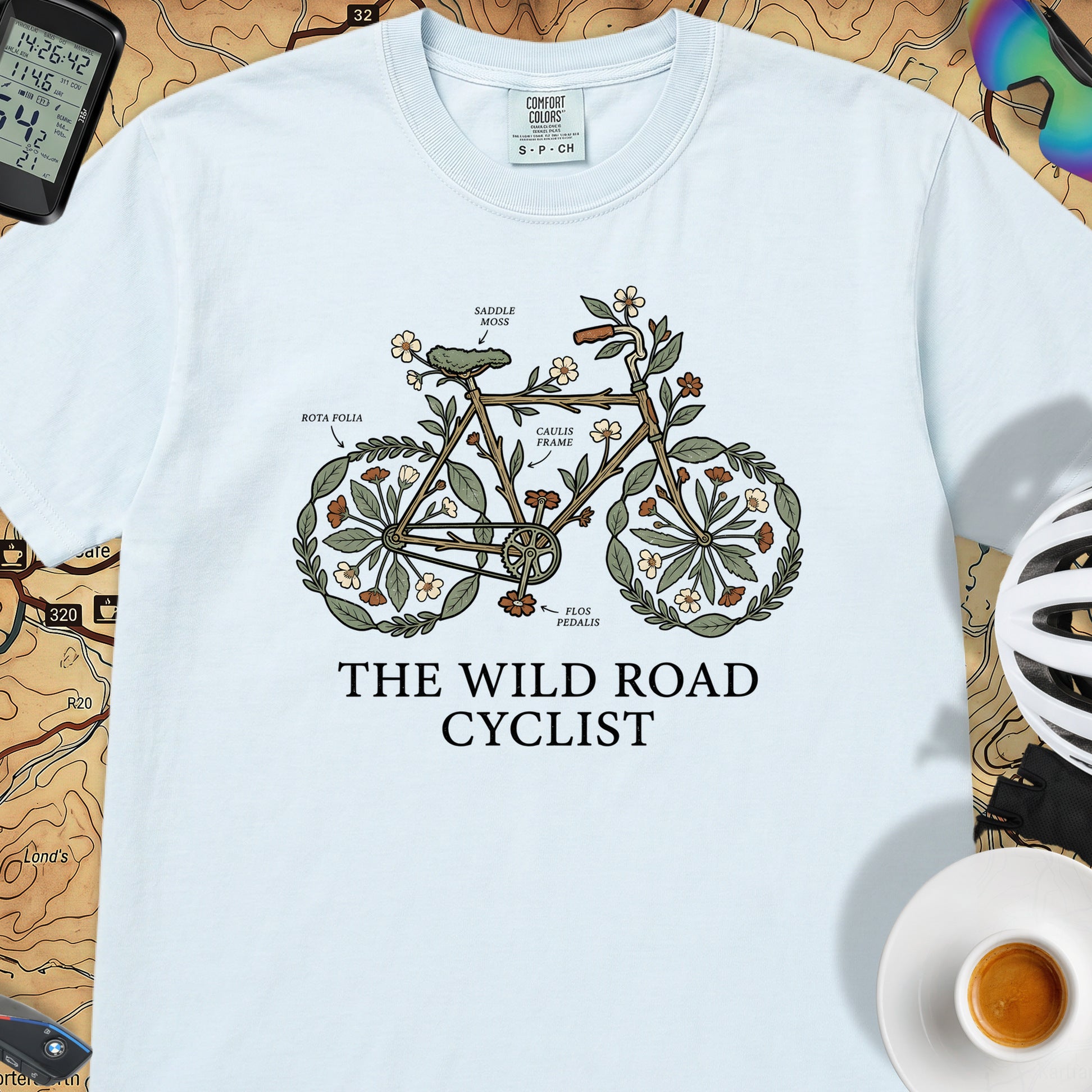 Wild Road Cyclist T-Shirt — Chambray