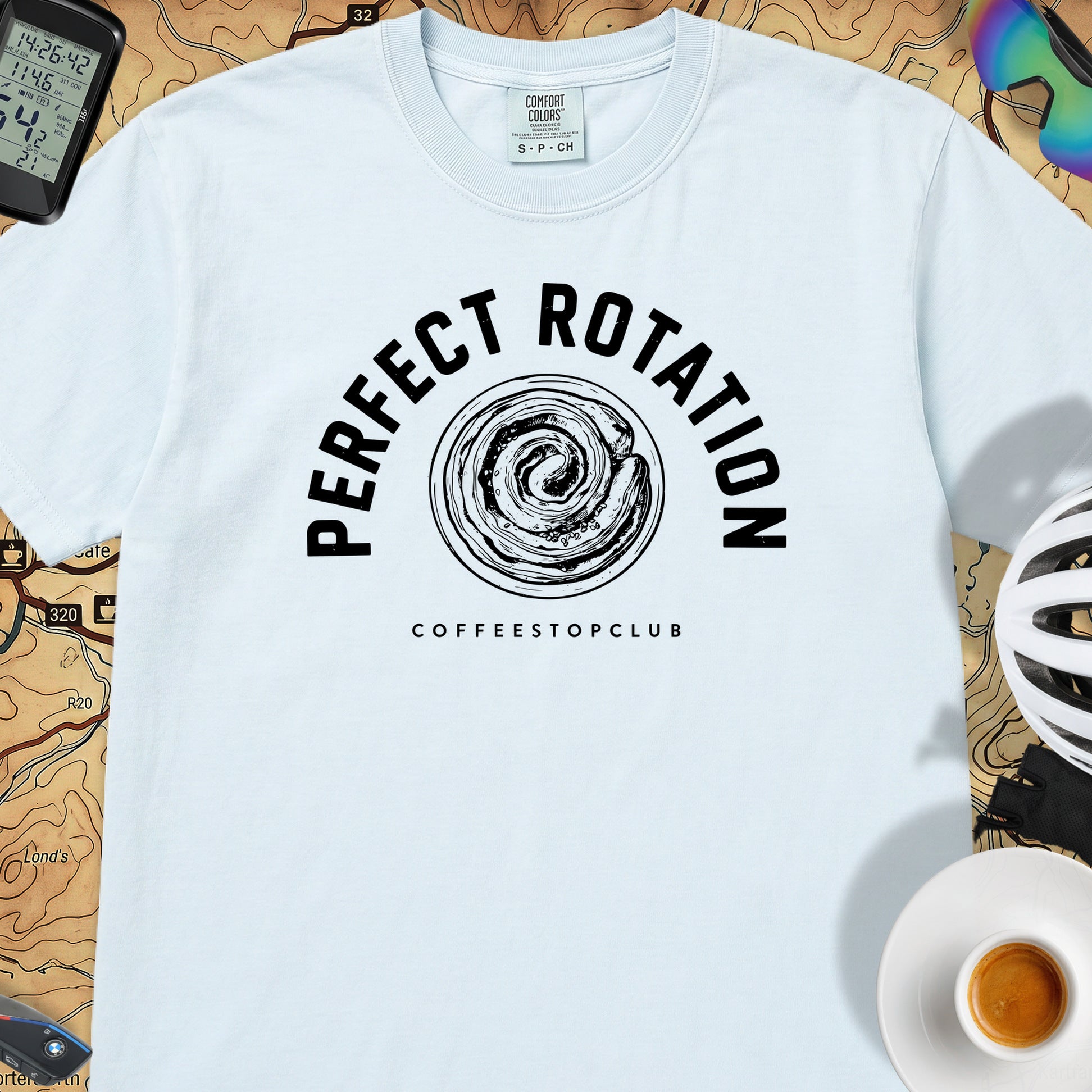 Perfect Rotation Cycling T-Shirt — Chambray