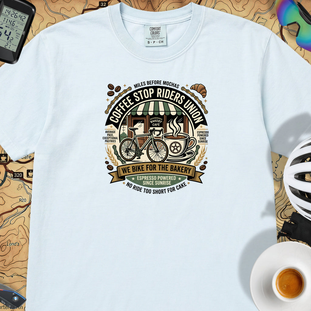 Riders Union Bakery T-Shirt — Chambray