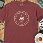 Coffee Stop Club Members Only T-Shirt — Chili