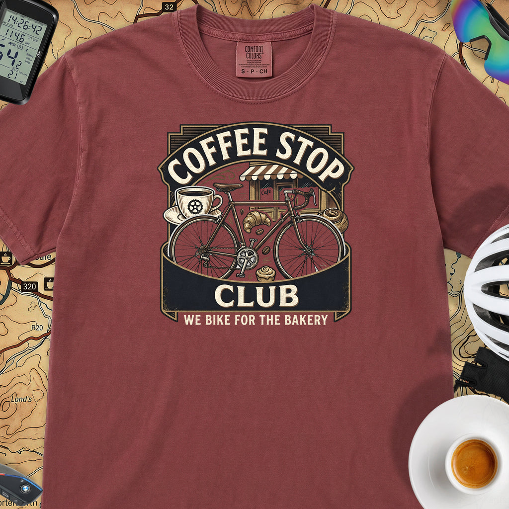 We Ride for the Bakery T-Shirt — Chili