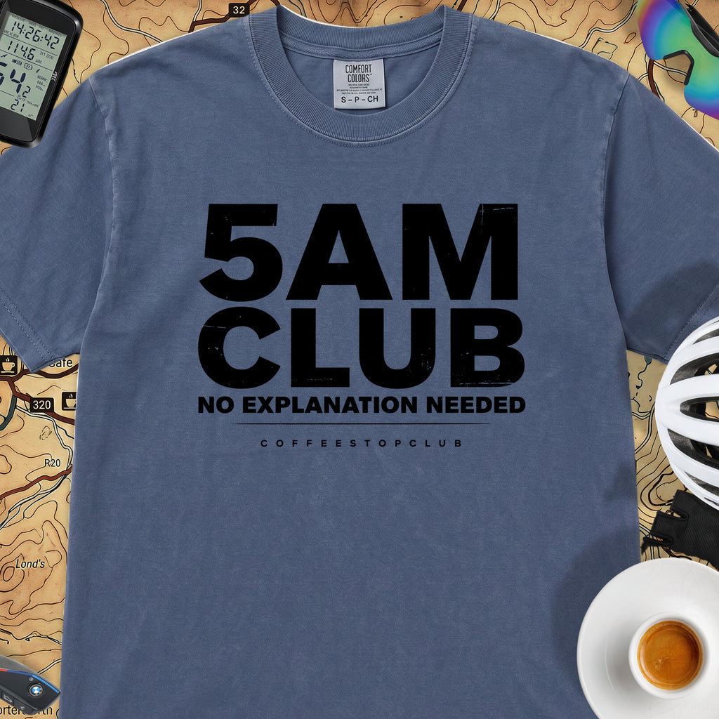5AM Club T‑Shirt — China Blue