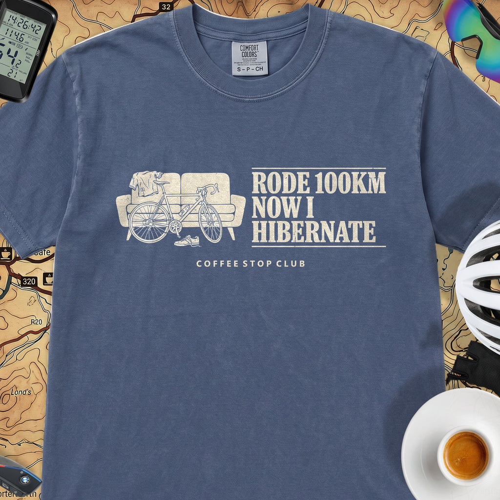 Bike --> Hibernate T‑Shirt — China Blue