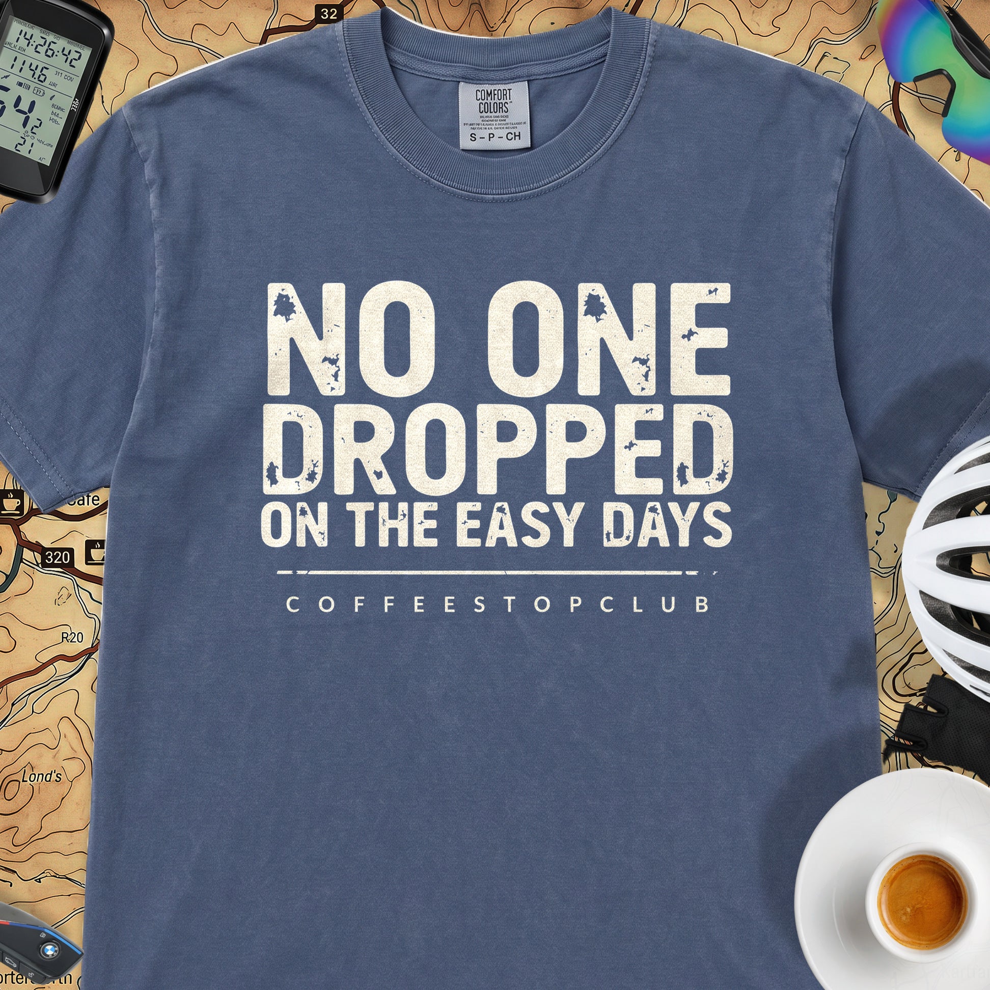No-one Dropped T‑Shirt — China Blue