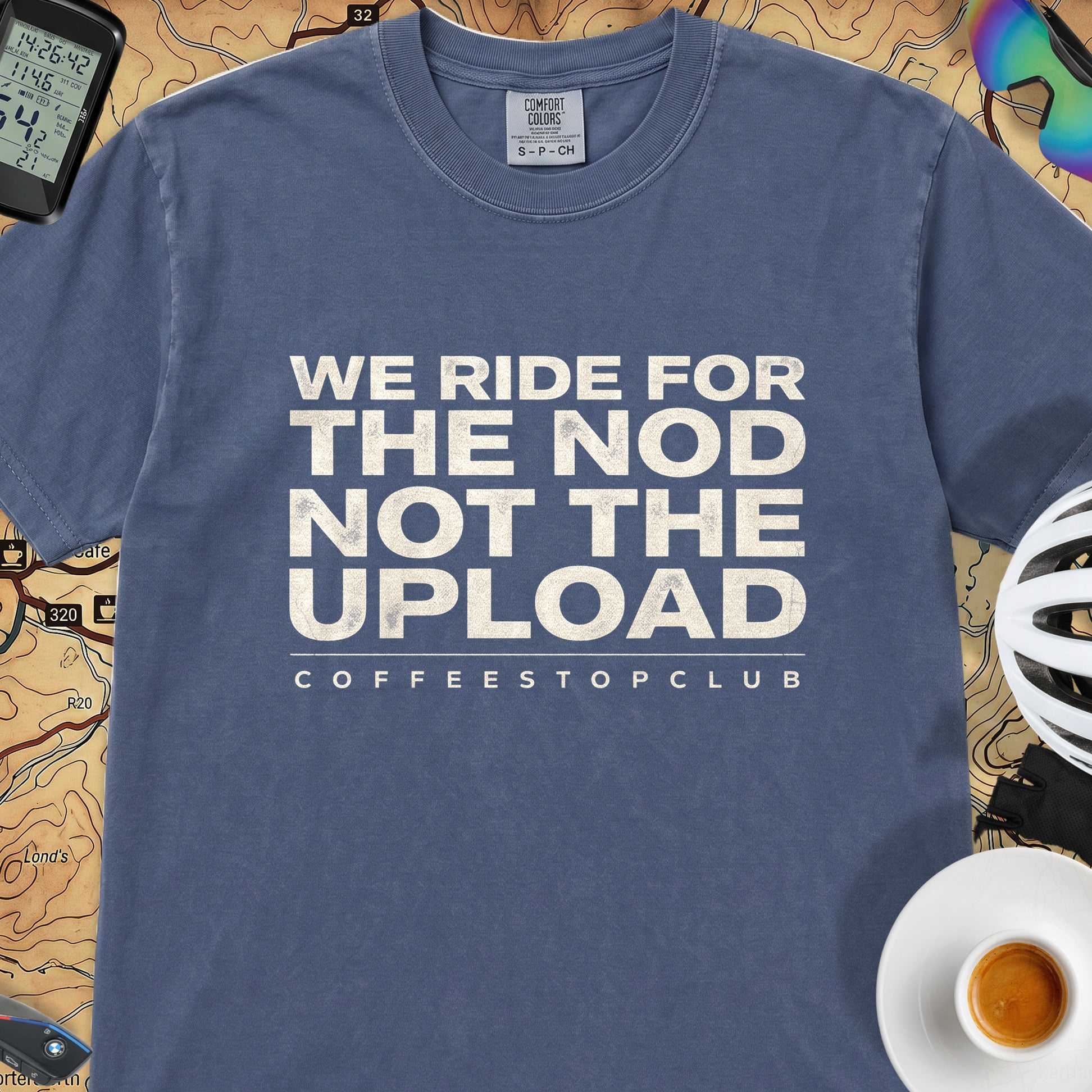 We Ride For The NOD T‑Shirt — China Blue