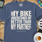 My Bike - My Partner - Just Sayin' T‑Shirt — China Blue