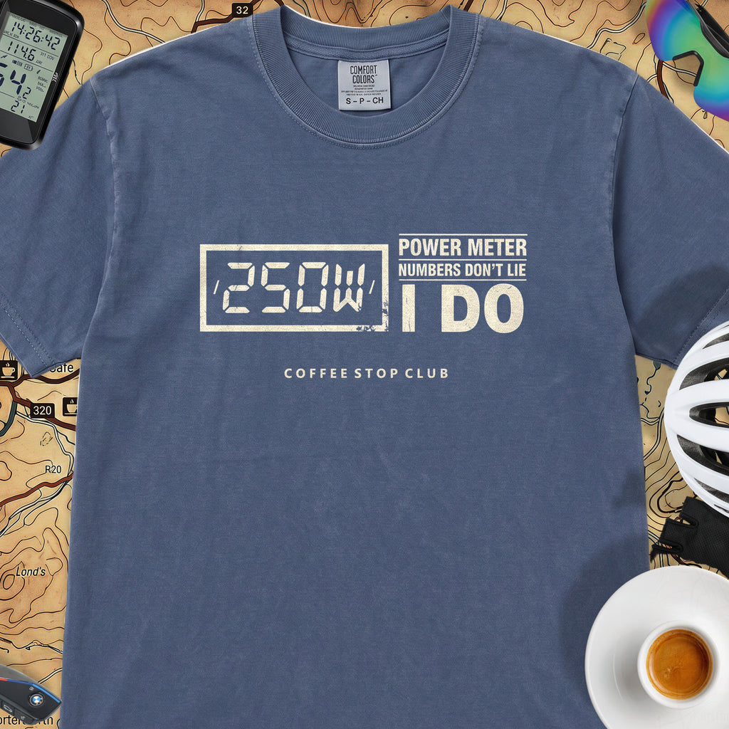 250 Watts T‑Shirt — China Blue