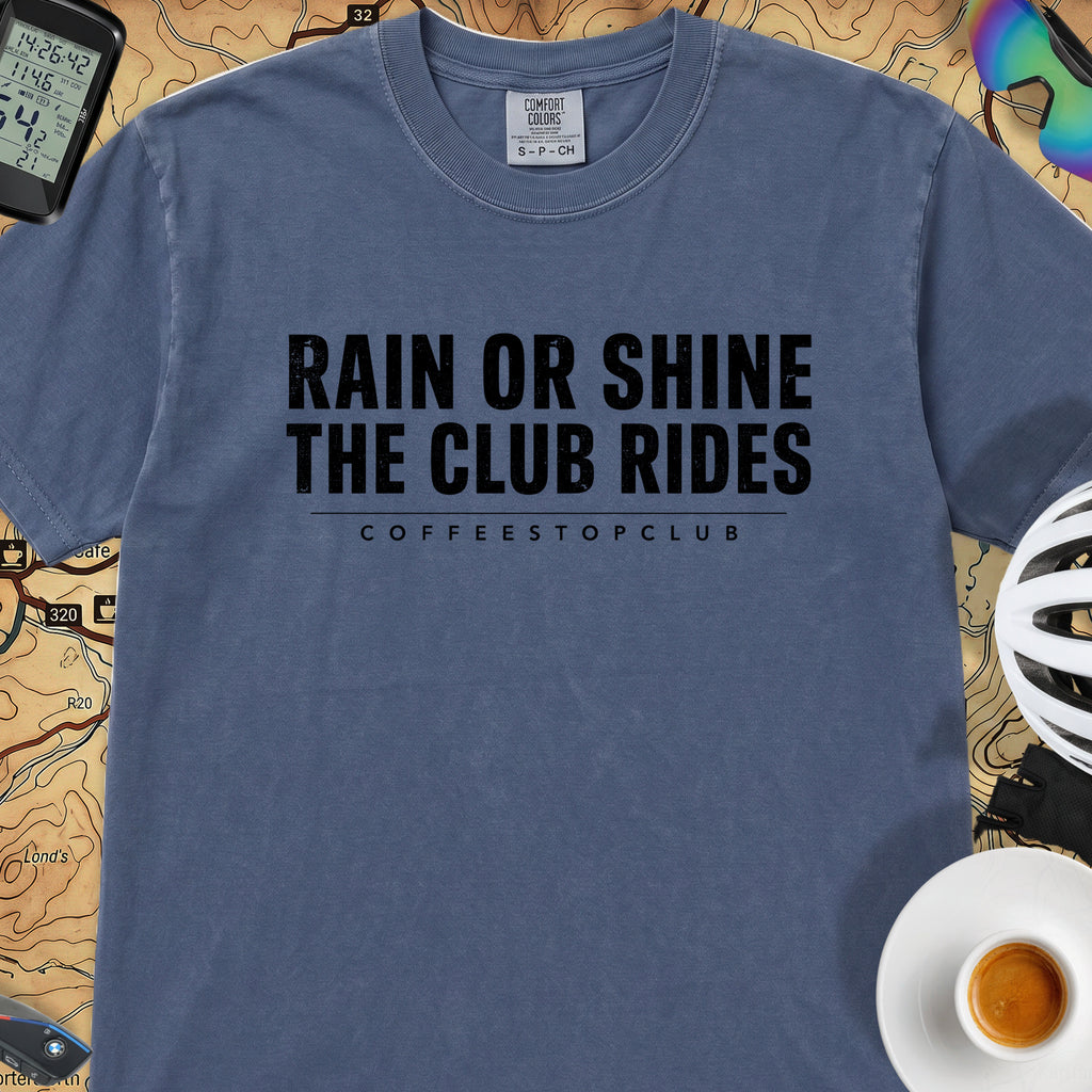 The Club Rides... T‑Shirt — China Blue
