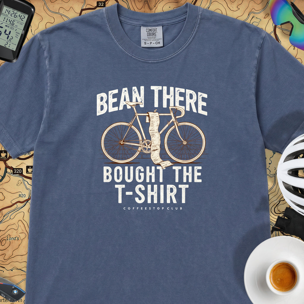 Bean There Cycling T-Shirt — China Blue