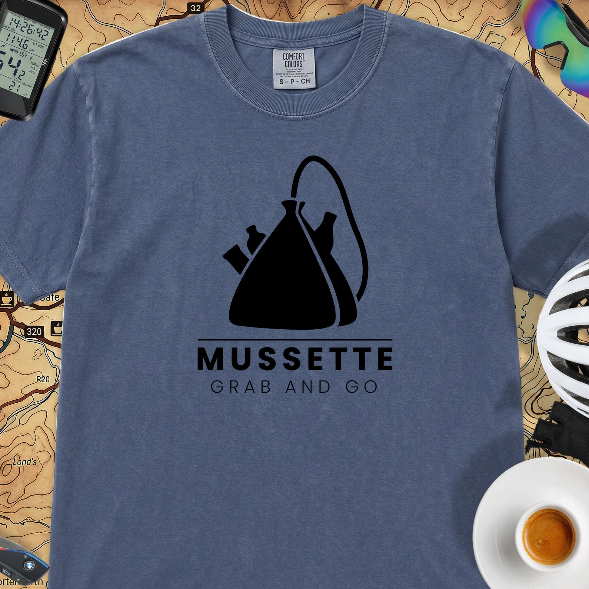 Mussette Grab & Go T‑Shirt — China Blue