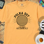 Polka Dot Yellow Cycling T-Shirt — Citrus