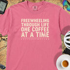 Freewheeling Life T‑Shirt — Crunchberry
