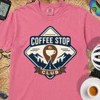 The Coffee Stop Club T‑Shirt — Crunchberry