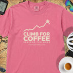Climb For Coffee T‑Shirt — Crunchberry