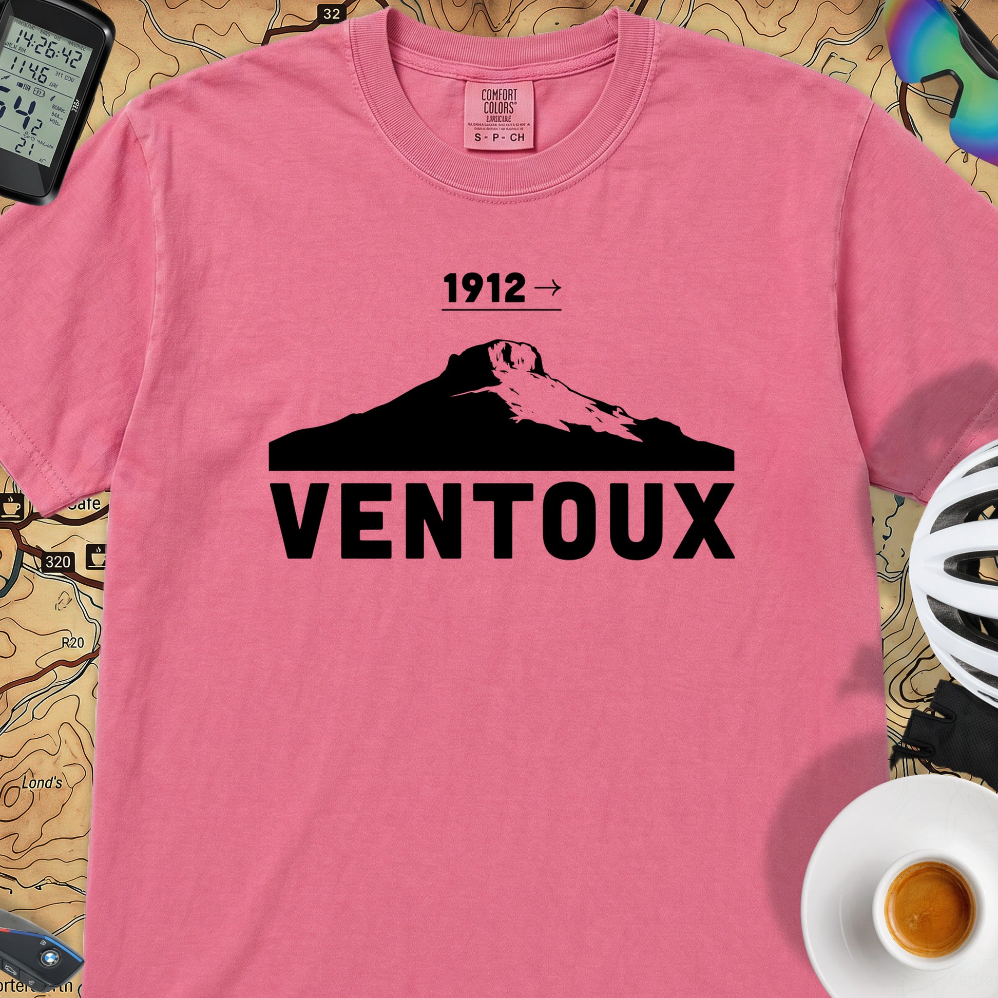 Ventoux 1912 Tour T‑Shirt — Crunchberry