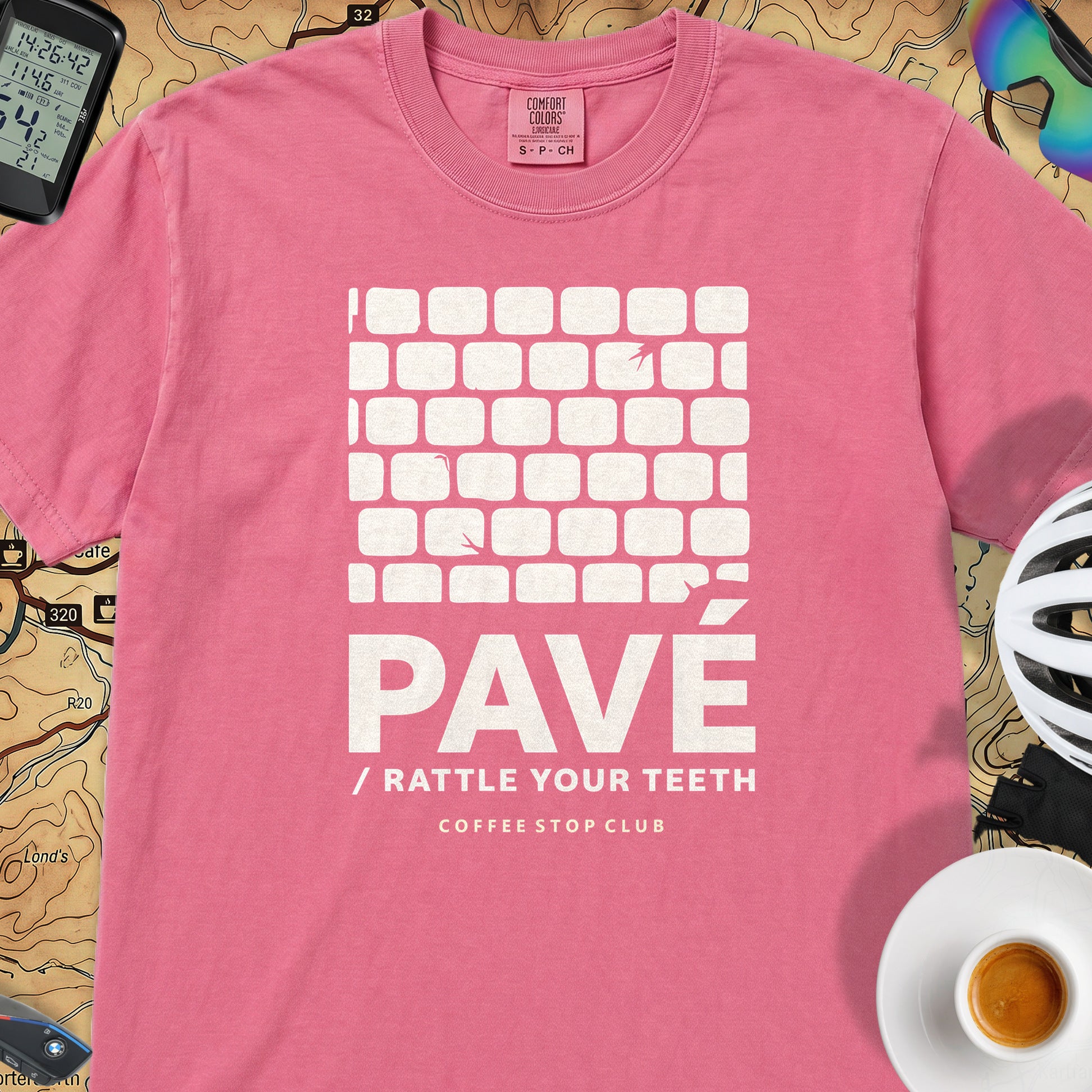 Pavé Tour T‑Shirt — Crunchberry