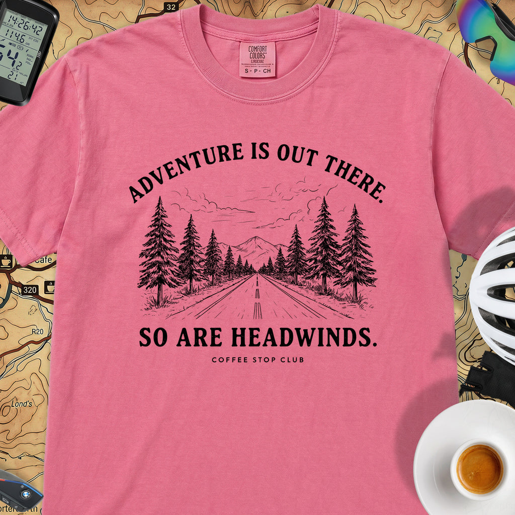 Adventure Is Out There Cycling T-Shirt — Crunchberry