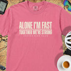 Alone I'm Fast T‑Shirt — Crunchberry