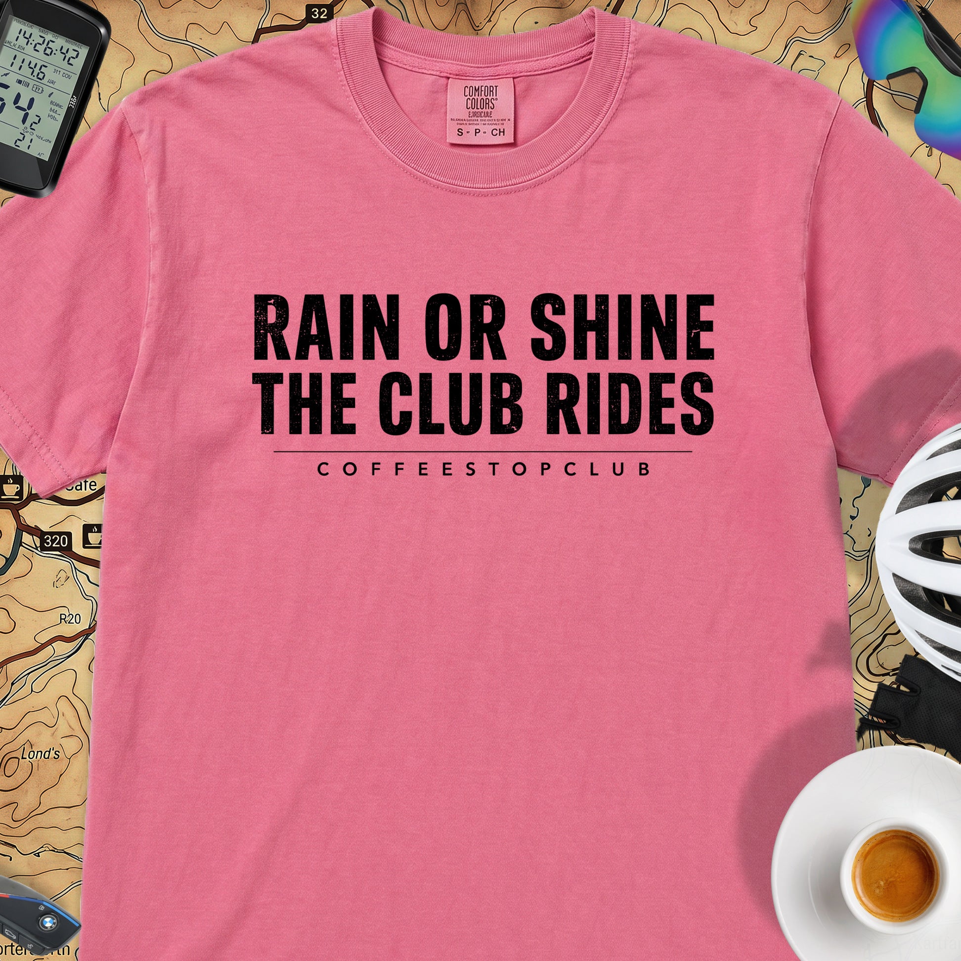 The Club Rides... T‑Shirt — Crunchberry