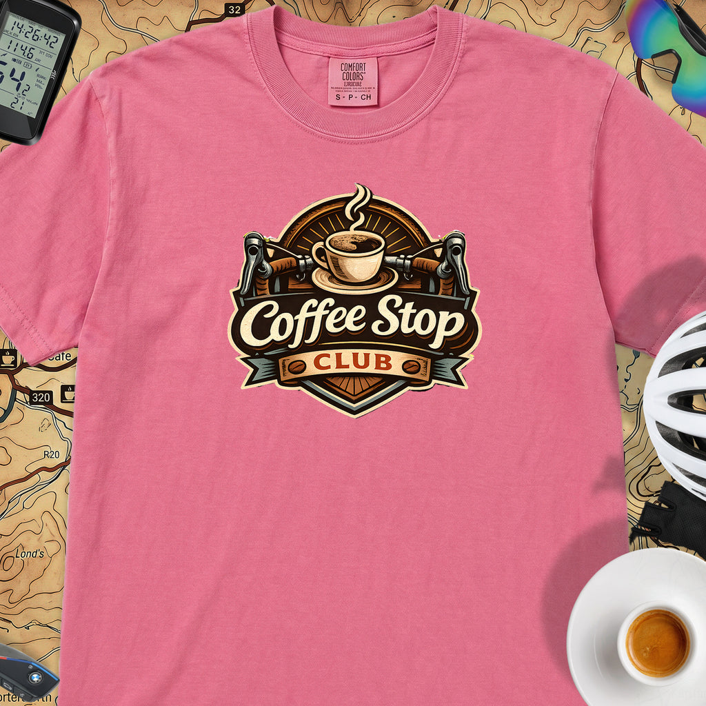 Vintage Coffee Stop Club T‑Shirt — Crunchberry