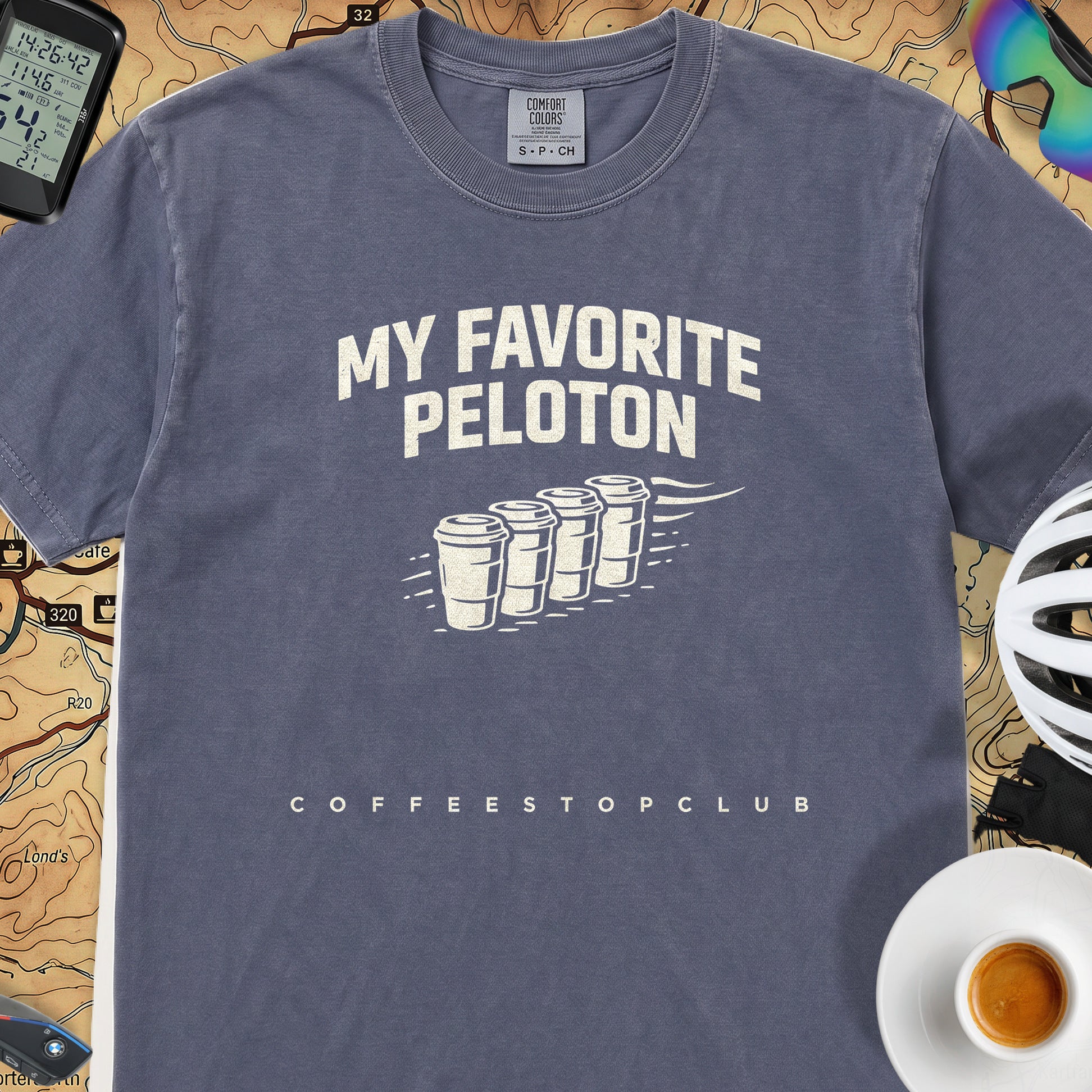 Favorite Peloton T‑Shirt — Denim