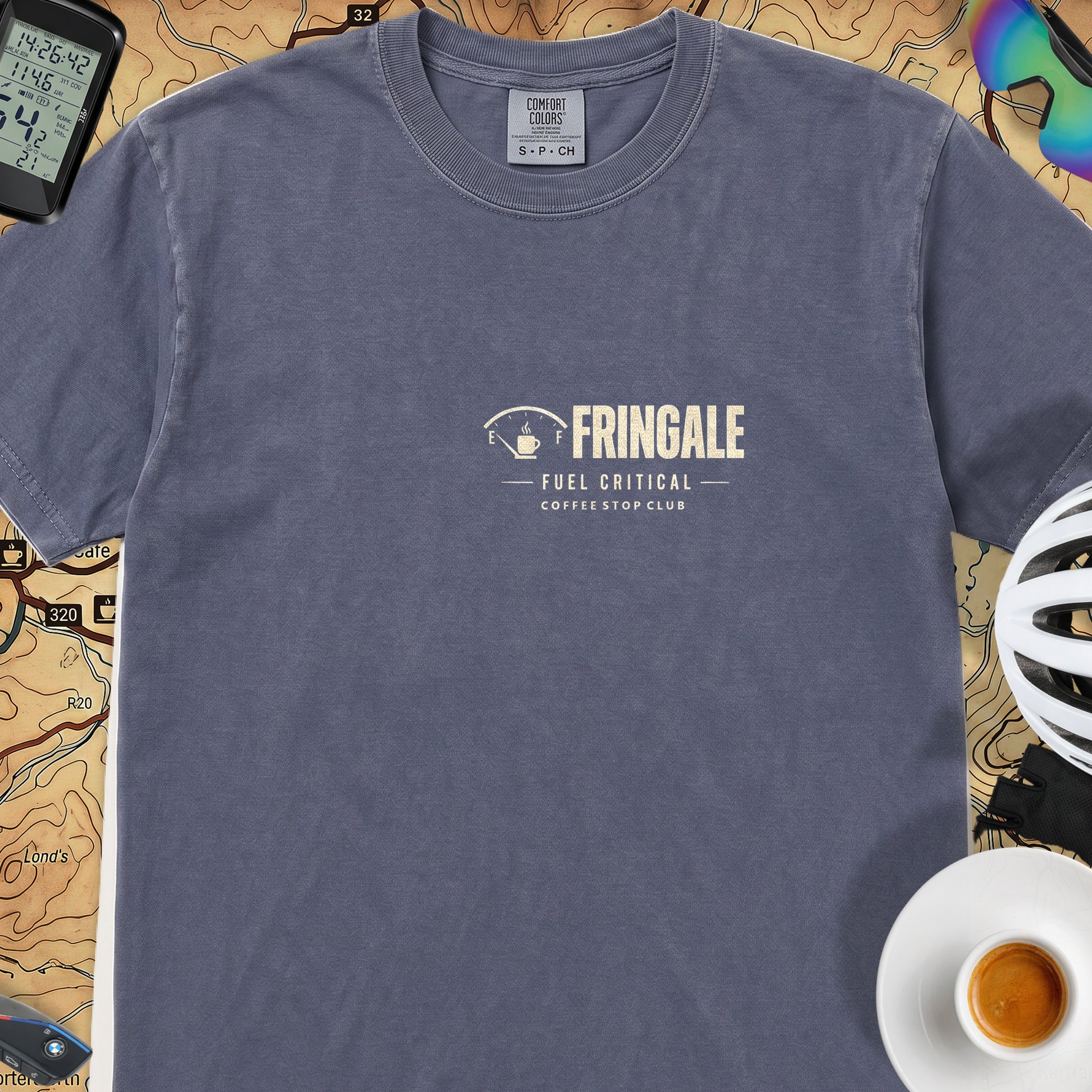 Fringale Fuel Critical Tour T‑Shirt — Denim