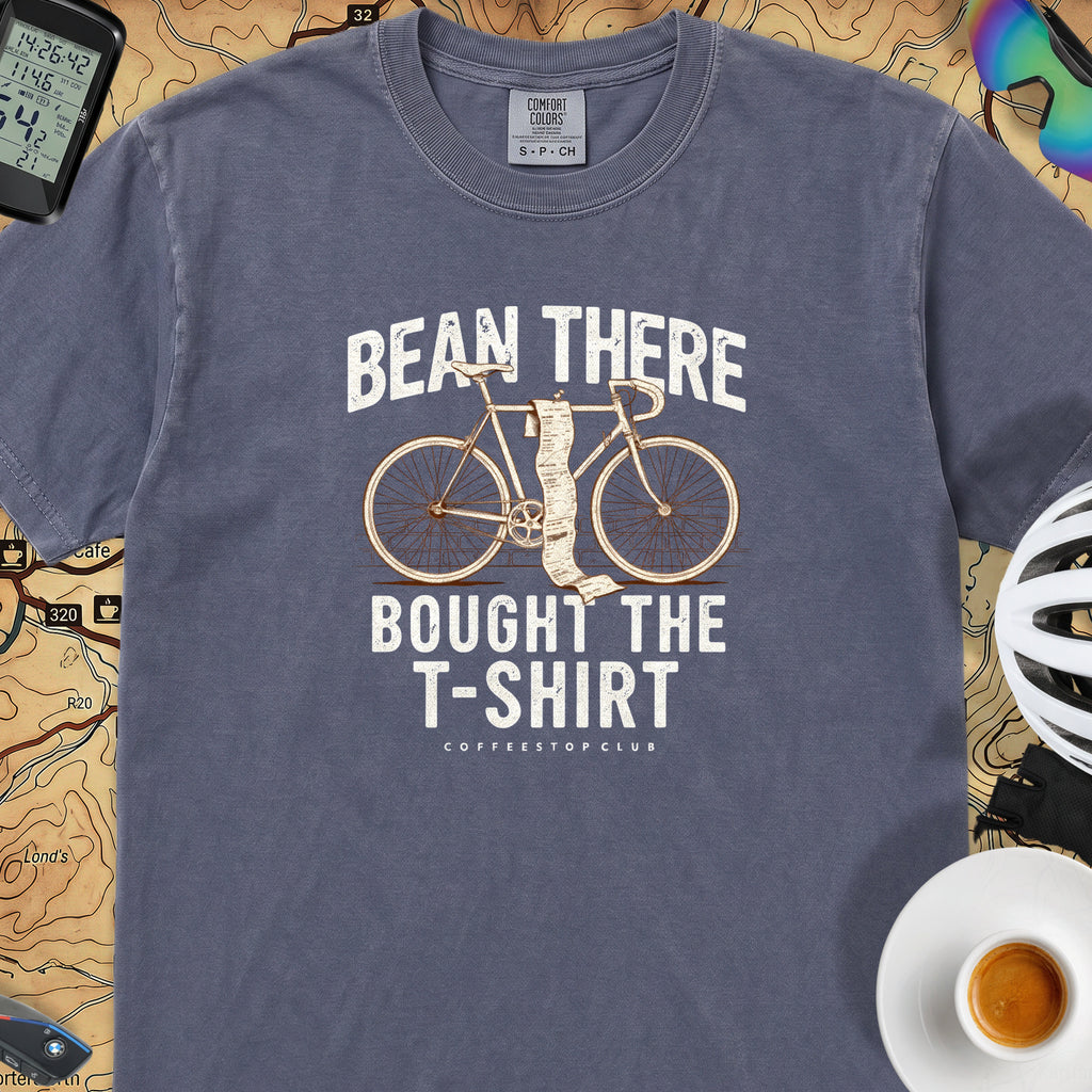 Bean There Cycling T-Shirt — Denim